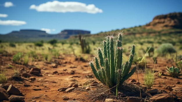 3D-Foto von einem CUT-Bild von Kaktusblumen-Tapeten