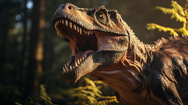 3D-Foto von einer Dinosaurier-Hinterfläche