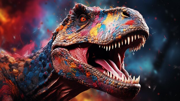 3D-Foto von einer Dinosaurier-Hinterfläche