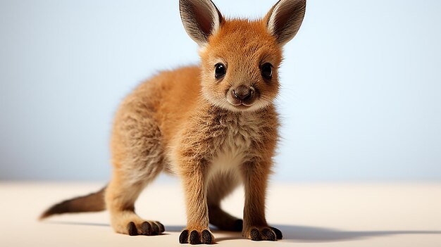 3D-Foto von einer Känguru-Hinterfläche