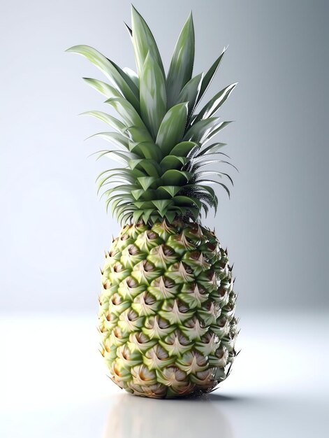 3D-Früchte realistischer Fokus von Ananas