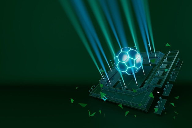 3D-Fußballbälle Objekt Sportball Design