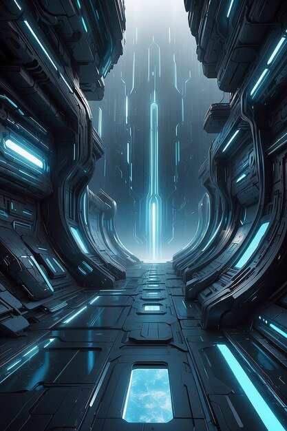 3D-Futuristisches Hintergrunddesign