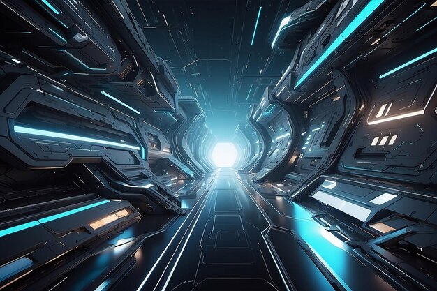 3D-Futuristisches Hintergrunddesign