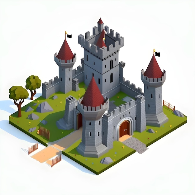 3D-Game-Asset-Designs, 3D-Schloss