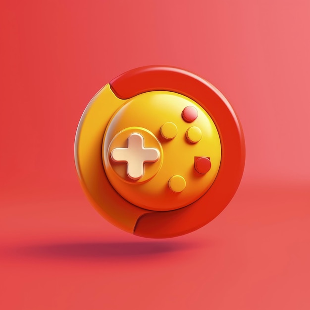 3D-Gamepad-Spielsymbol