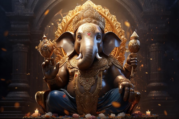 3d Ganesha Ganpati Staute