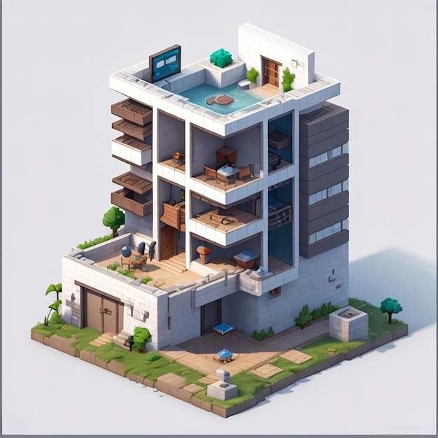 3D-Gebäudemodell