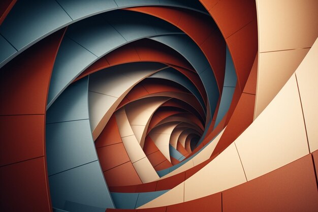 3D-geometrische abstrakte Twist-Hintergrund