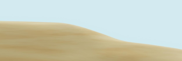 3D-gerenderte braune Wüste Terrain Sanddüne