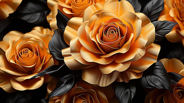 3D-gerendertes Foto von Blumen