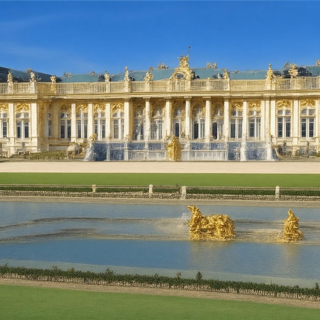 3D-gerendertes Schloss von Versailles