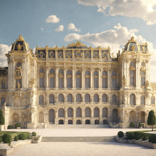 3D-gerendertes Schloss von Versailles