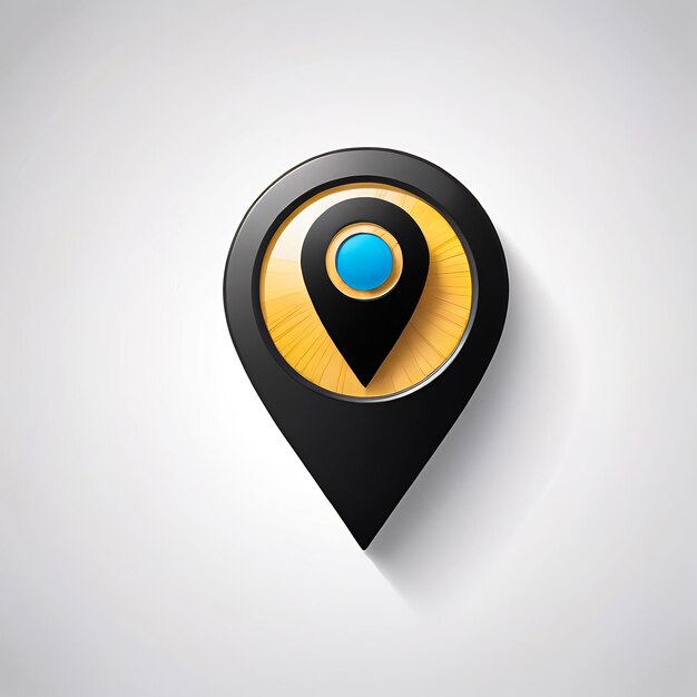 3d gps icono pin marcador ubicación mapa punteros