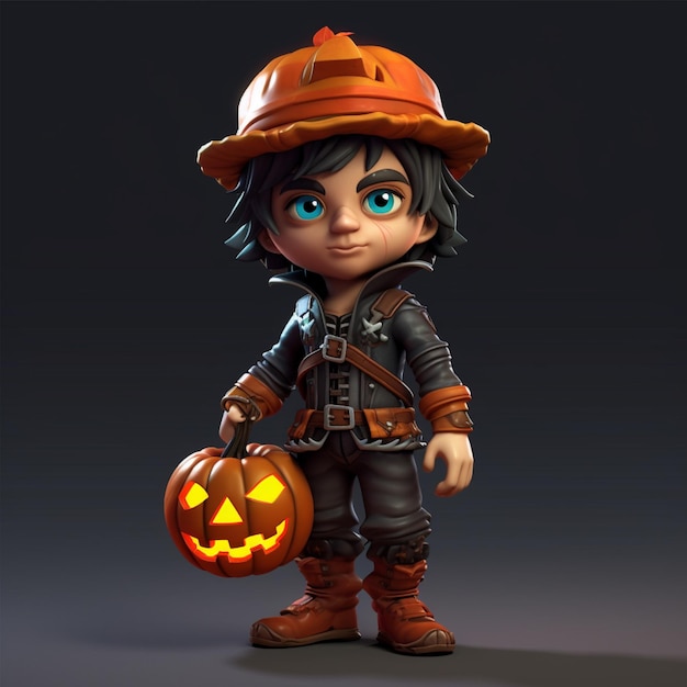 3D-Halloween-Charakter