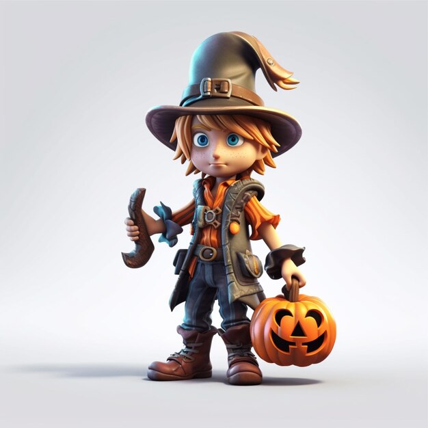 3D-Halloween-Charakter