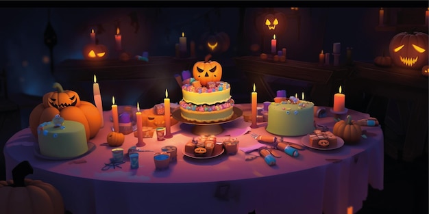 3D-Halloween-Hintergrunddesign