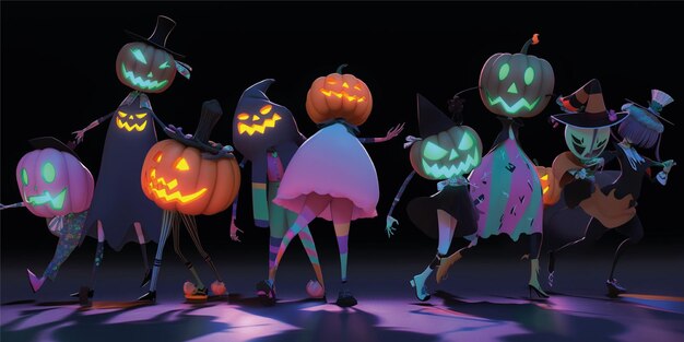 3D-Halloween-Hintergrunddesign