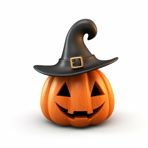 3d-Halloween-Hut-Maskottchen Kürbis Creative Commons Zuordnung