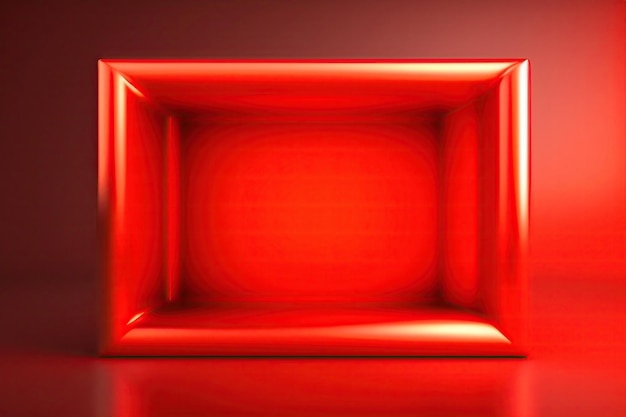 3D heller gesättigter rot-orangefarbener Hintergrund