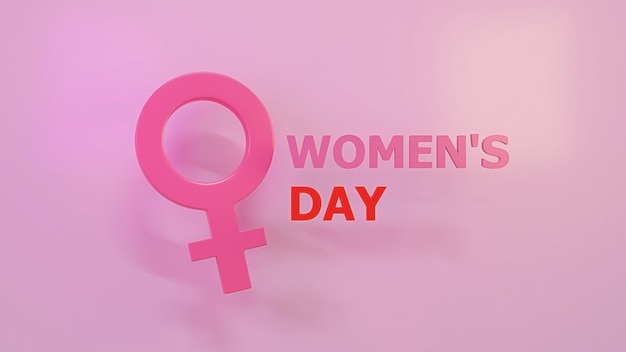 3D-Hintergrund Frauentag 8. März