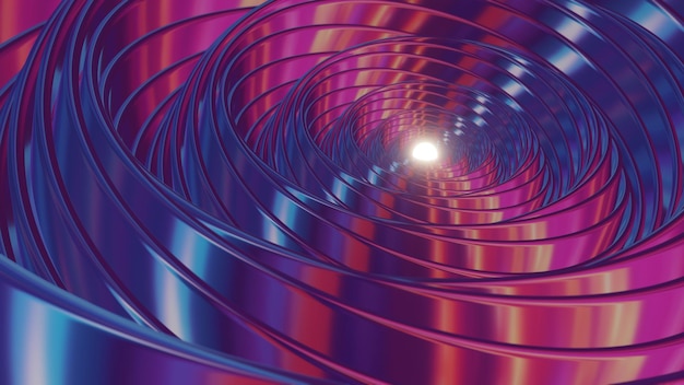 3D holográfico remolino de fondo con varios colores y una intrigante animación de bucle que ofrece un