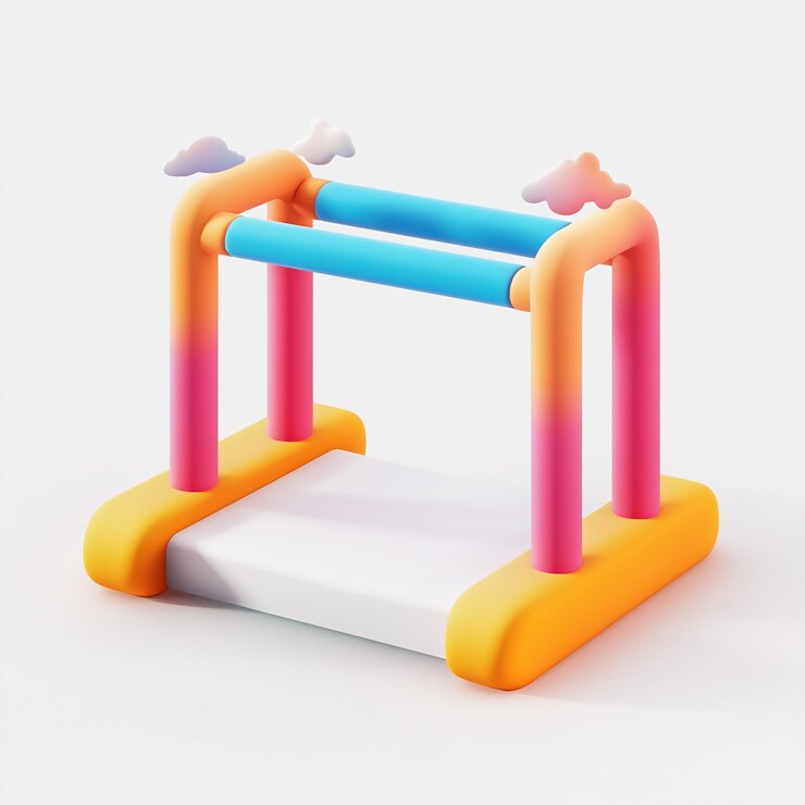 Foto 3d hurdles icon athletic challenge esporte ilustração logotipo