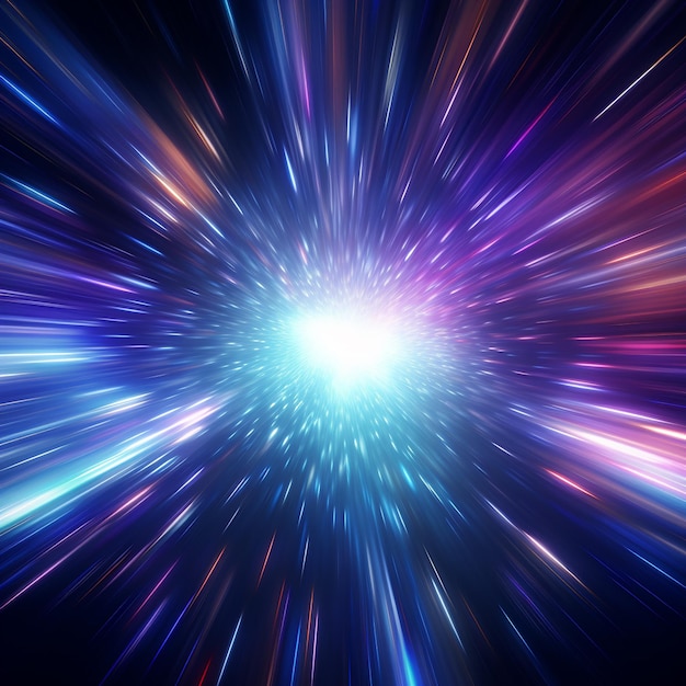 3D-Hyperspace-Hintergrund mit Warptunneleffekt