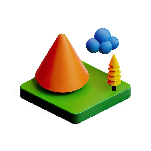 3D-Ikonen für Landschaften