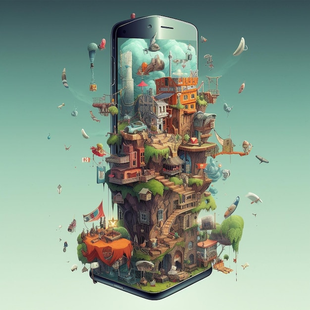 3D-Illustration der futuristischen Technologie