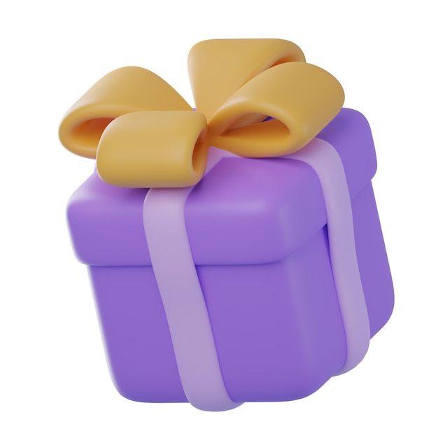 3D-Illustration der Geschenkkiste