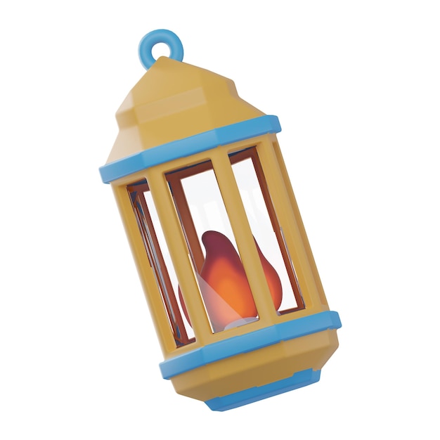 3D-Illustration der Ramadan-Lampe