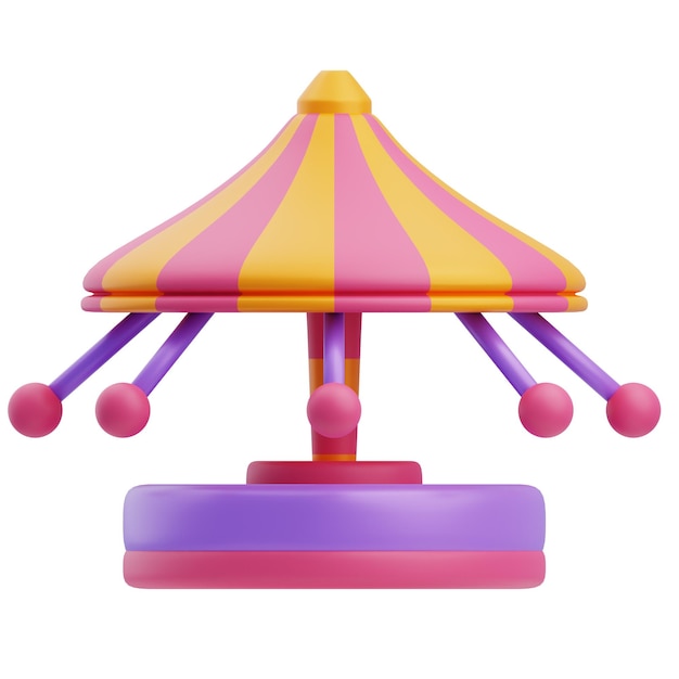 3D-Illustration des Karnevals
