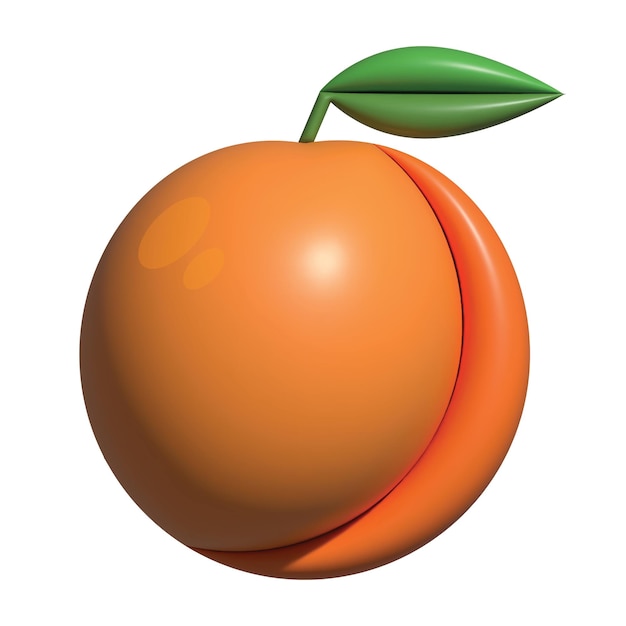 3D-Illustration des Sunkist-Vektors