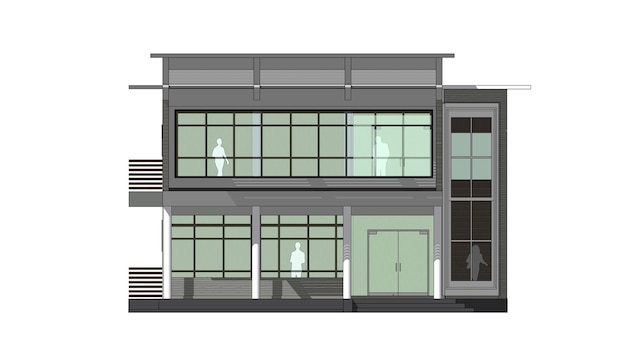 3D-Illustration eines Bauprojekts