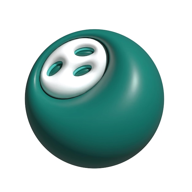 Foto 3d-illustration eines sport-bowlingballs