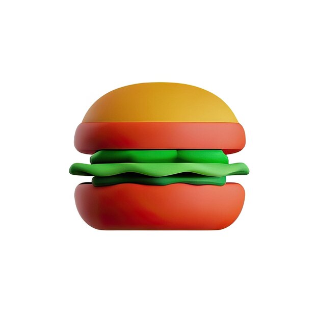 Foto 3d-illustration für burger