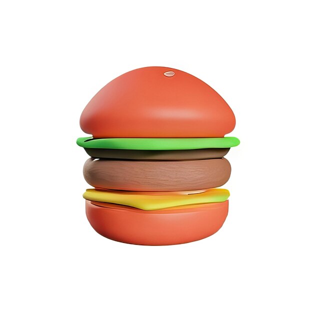 Foto 3d-illustration für burger