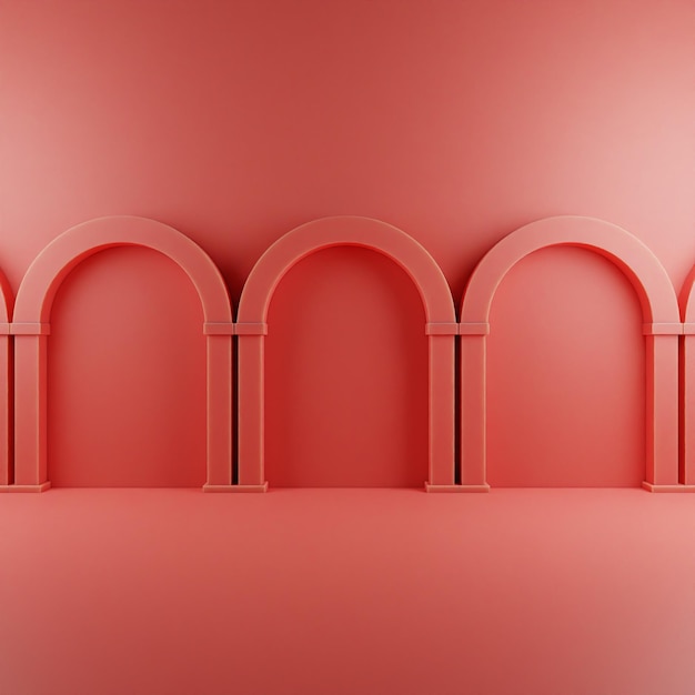 3D-Illustration Hintergrund abstrakte bunte Architektur