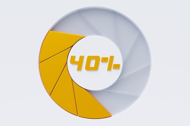 Foto 3d-illustration rundes kontrollpanel-symbol normales risikokonzept auf dem geschwindigkeitsmesser kreditbewertungsskala