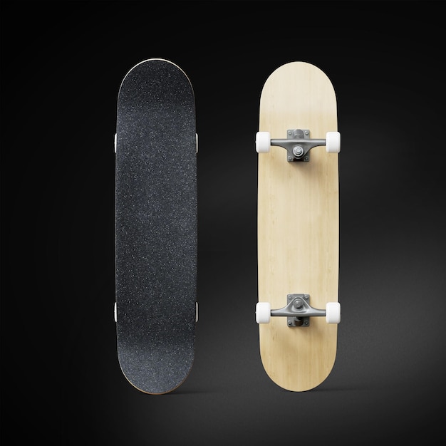 3D-Illustration Skateboard isoliert