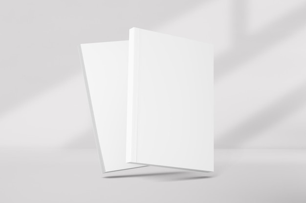 3D-Illustration Softcover-Buch isoliert