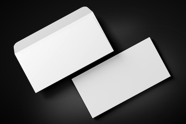 3D-Illustration Umschlag A5-Format isoliert