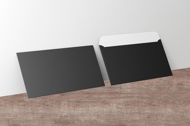 3D-Illustration Umschlag A5-Format isoliert