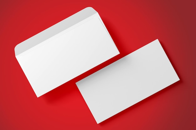 3D-Illustration Umschlag A5-Format isoliert