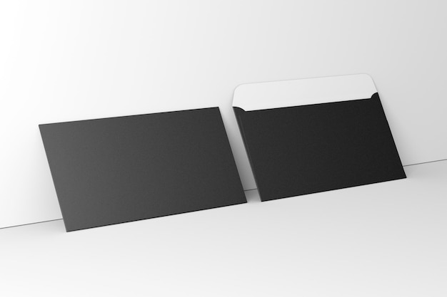 3D-Illustration Umschlag A5-Format isoliert