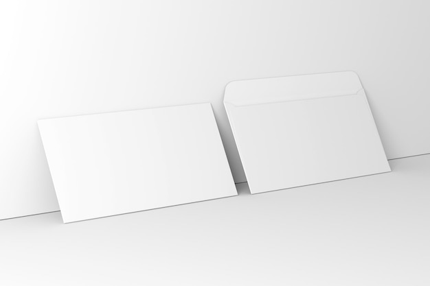 3D-Illustration Umschlag A5-Format isoliert