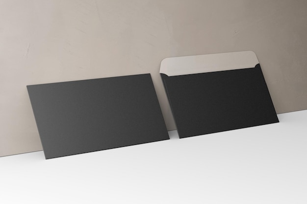3D-Illustration Umschlag A5-Format isoliert