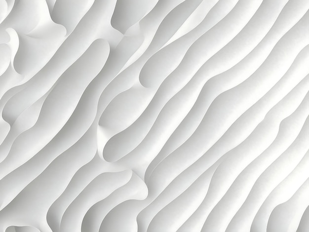3D-Illustration weißes nahtloses Muster Wellen Licht und Schatten