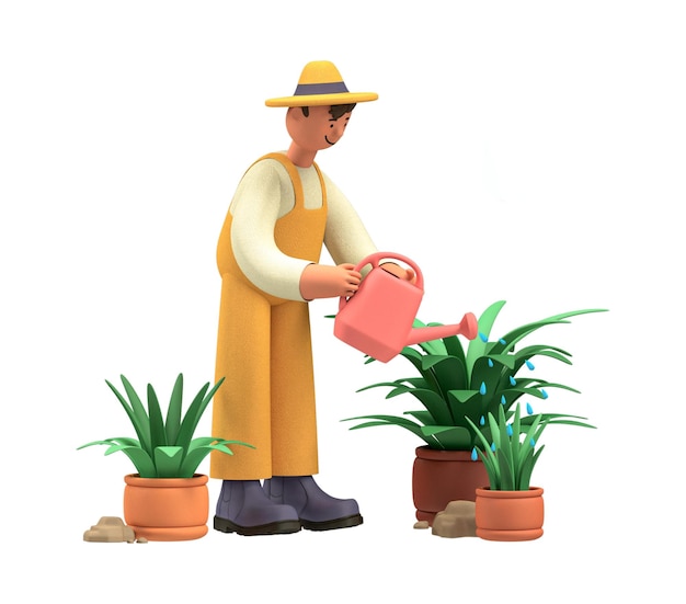 3D-Illustrationsanlage neues Konzept